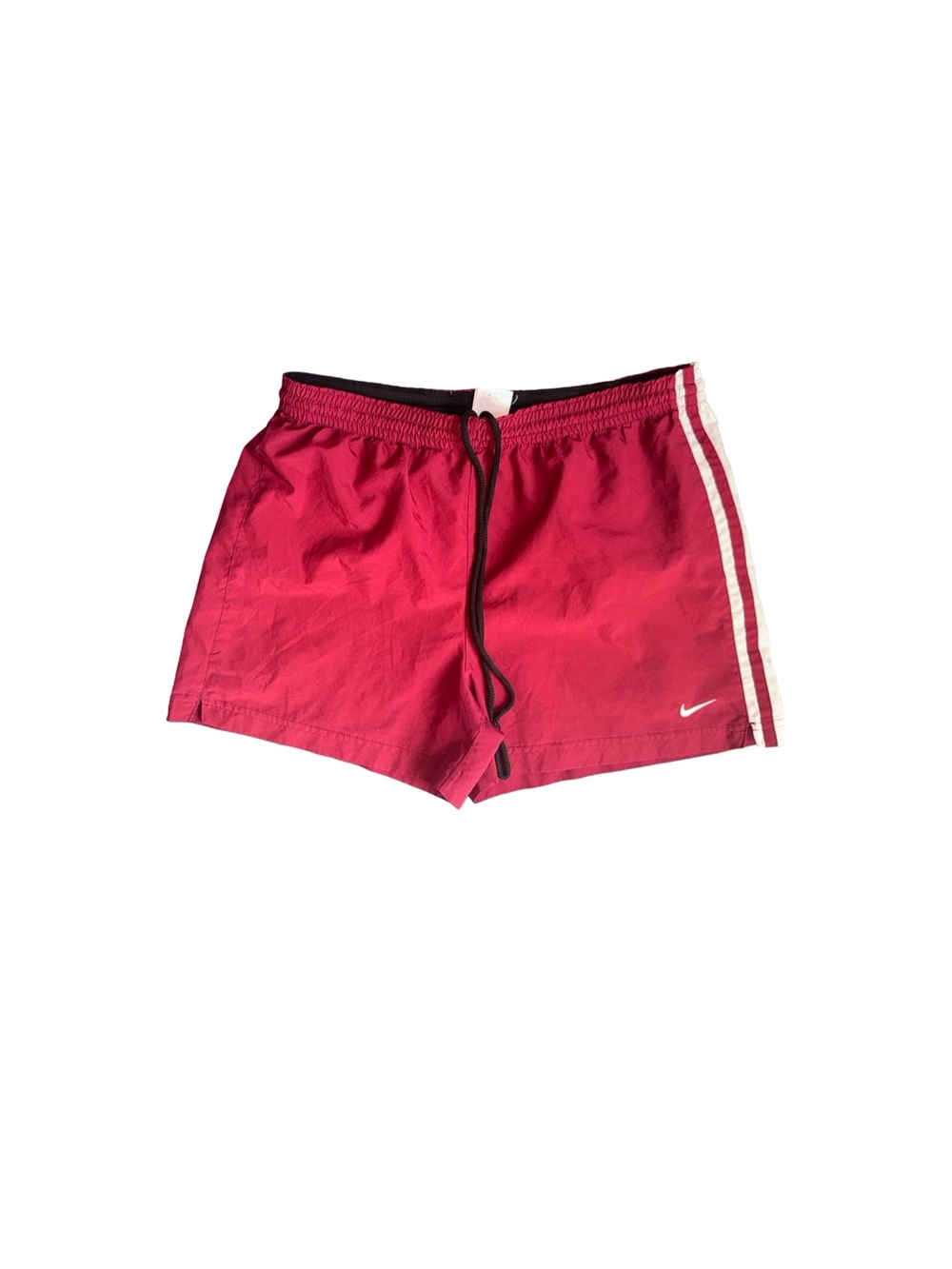 Vintage 90s Nike nylon shorts burgundy size medium